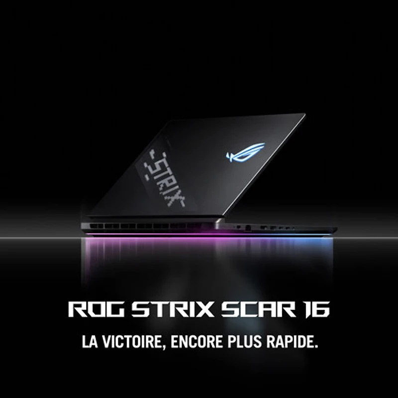 Portable jeu 16 po ROG Strix SCAR d'ASUS - Noir (Core Ultra 9 275HX d'Intel/RAM 64 Go/SSD 4 To/RTX 5090)