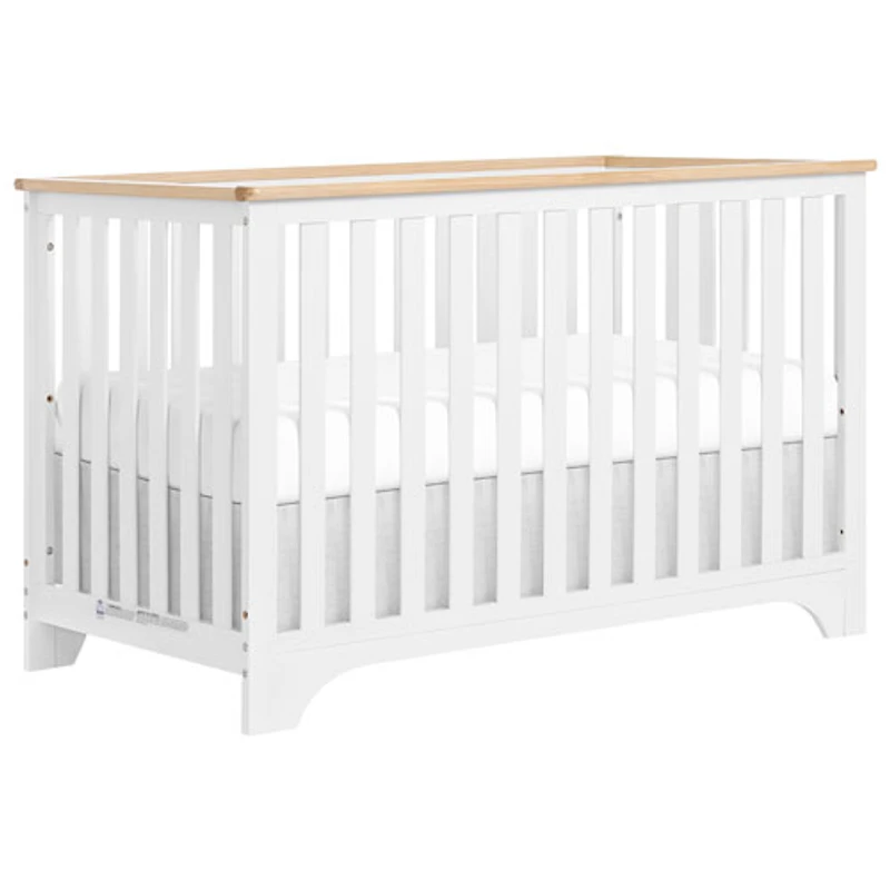 Lit de bébé transformable 5-en-1 avec table à langer Orion de Dream On Me - Blanc
