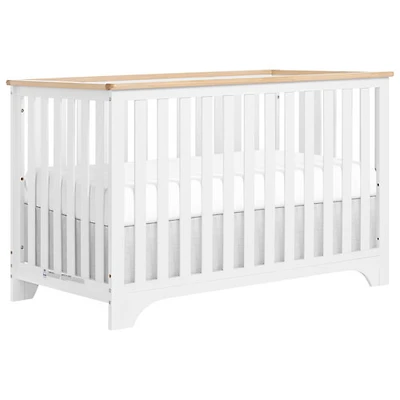 Lit de bébé transformable 5-en-1 avec table à langer Orion de Dream On Me - Blanc
