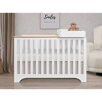Lit de bébé transformable 5-en-1 avec table à langer Orion de Dream On Me - Blanc