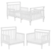 Lit d'enfant transformable 3-en-1 Emma de Dream On Me - Jeune enfant - Blanc