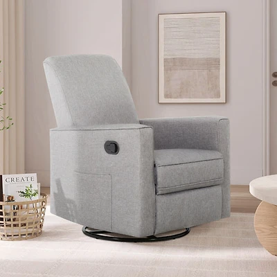 Fauteuil coulissant pivotant à 360 degrés Raleigh de Evolur - Gris pâle