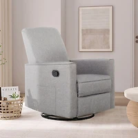 Fauteuil coulissant pivotant à 360 degrés Raleigh de Evolur - Gris pâle