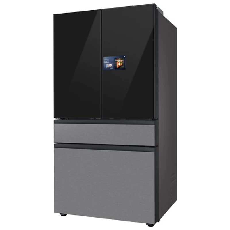 Samsung 36" 22.5 Cu. Ft. French Door Refrigerator w/ Water Dispenser & 9" AI Home Screen (RF90F23BECRAA) - SS