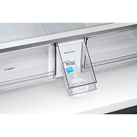 Samsung 36" 22.5 Cu. Ft. French Door Refrigerator w/ Water Dispenser & 9" AI Home Screen (RF90F23BECRAA) - SS