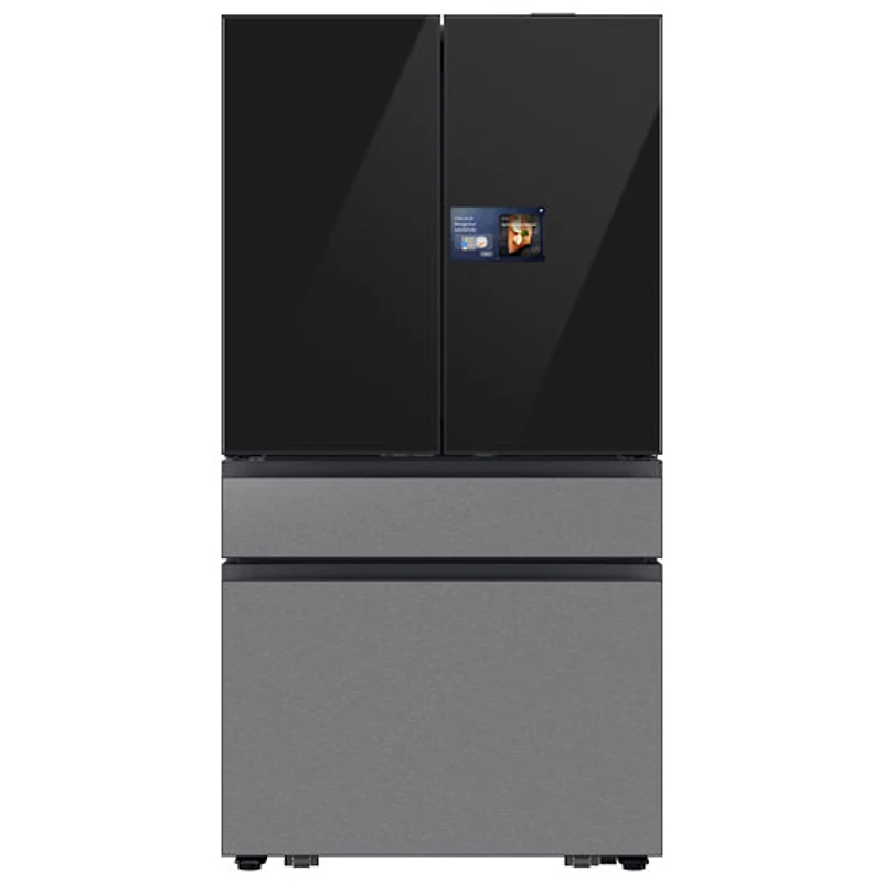 Samsung 36" 22.5 Cu. Ft. French Door Refrigerator w/ Water Dispenser & 9" AI Home Screen (RF90F23BECRAA) - SS