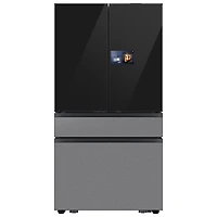 Samsung 36" 22.5 Cu. Ft. French Door Refrigerator w/ Water Dispenser & 9" AI Home Screen (RF90F23BECRAA) - SS