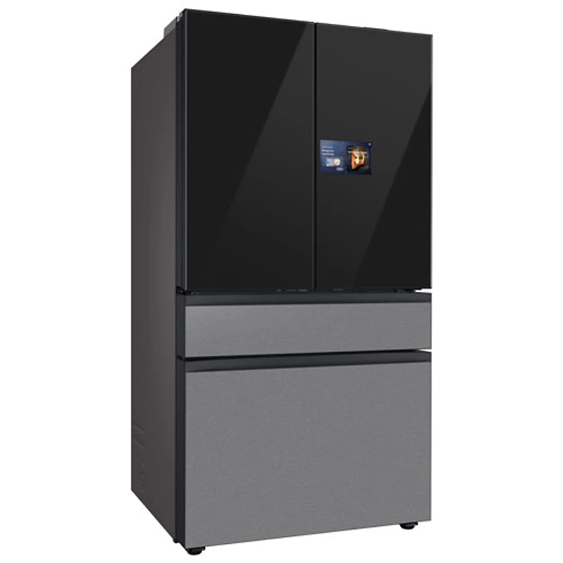 Samsung 36" 22.5 Cu. Ft. French Door Refrigerator w/ Water Dispenser & 9" AI Home Screen (RF90F23BECRAA) - SS