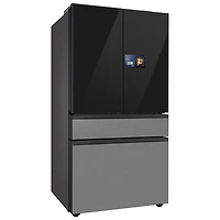 Samsung 36" 22.5 Cu. Ft. French Door Refrigerator w/ Water Dispenser & 9" AI Home Screen (RF90F23BECRAA) - SS