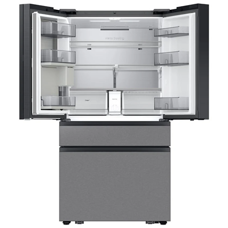 Samsung 36" 22.5 Cu. Ft. French Door Refrigerator w/ Water Dispenser & 9" AI Home Screen (RF90F23BECRAA) - SS