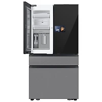 Samsung 36" 22.5 Cu. Ft. French Door Refrigerator w/ Water Dispenser & 9" AI Home Screen (RF90F23BECRAA) - SS