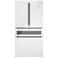 Bosch 36" 14.5 Cu. Ft. French Door Refrigerator with Water & Ice Dispenser (B36CL81ENW) - White