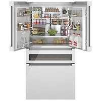 Bosch 36" 14.5 Cu. Ft. French Door Refrigerator with Water & Ice Dispenser (B36CL81ENW) - White