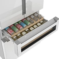 Bosch 36" 14.5 Cu. Ft. French Door Refrigerator with Water & Ice Dispenser (B36CL81ENW) - White