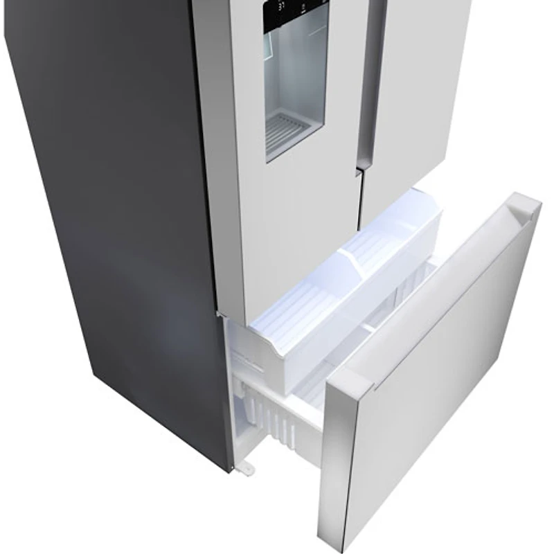 Bosch 100 Series 36" 21.6 Cu. Ft. French Door Refrigerator with Water & Ice Dispenser (B36CD10ENS) - Stainless