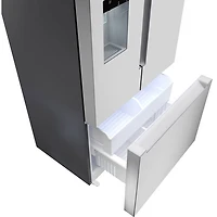 Bosch 100 Series 36" 21.6 Cu. Ft. French Door Refrigerator with Water & Ice Dispenser (B36CD10ENS) - Stainless