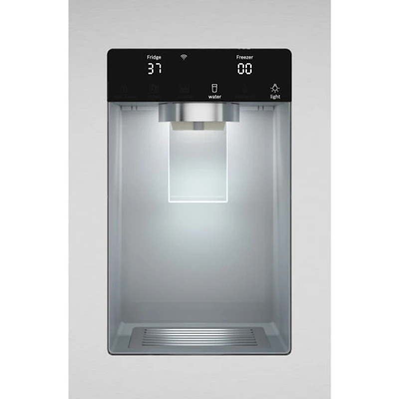 Bosch 100 Series 36" 21.6 Cu. Ft. French Door Refrigerator with Water & Ice Dispenser (B36CD10ENS) - Stainless