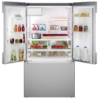 Bosch 100 Series 36" 21.6 Cu. Ft. French Door Refrigerator with Water & Ice Dispenser (B36CD10ENS) - Stainless