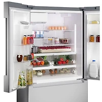 Bosch 100 Series 36" 21.6 Cu. Ft. French Door Refrigerator with Water & Ice Dispenser (B36CD10ENS) - Stainless