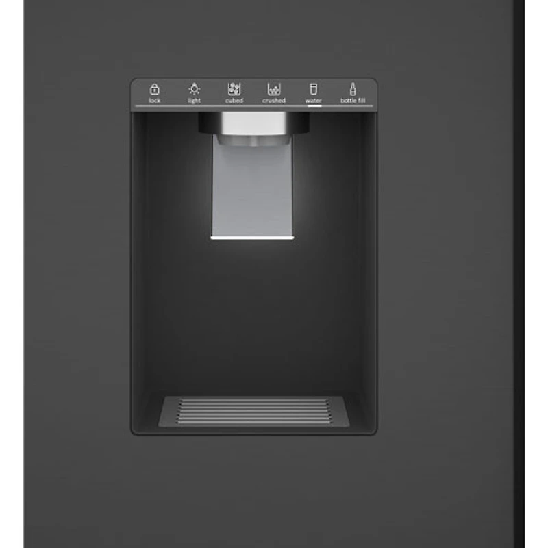 Réfrigérateur 2 portes 36 po 26 pi³ à distributeur eau et glaçons Bosch (B36FD52SNB) - Noir