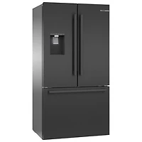 Bosch 36" 22 Cu. Ft. French Door Refrigerator with Water & Ice Dispenser (B36CD52SNB) - Black