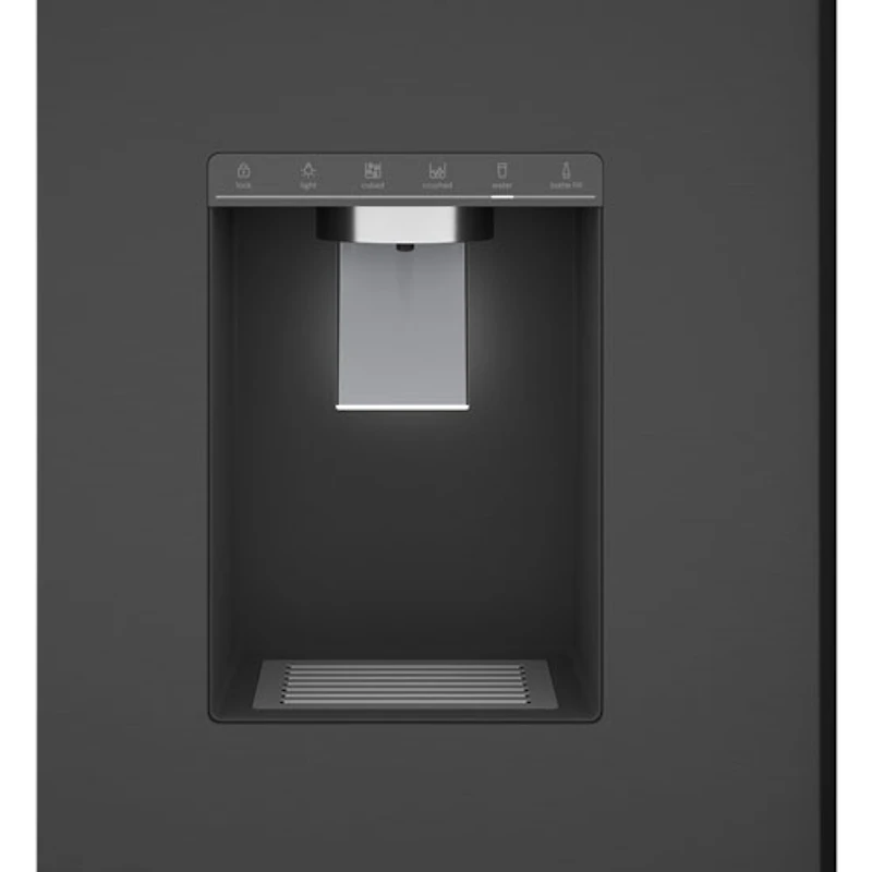 Réfrigérateur 2 portes 36 po 22 pi³ à distributeur eau et glaçons Bosch (B36CD52SNB) - Noir