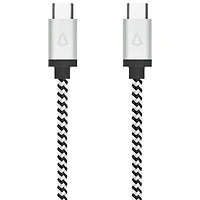 LBT 0.3m (1 ft.) Braided USB-C to USB-C Cable (LBTBW0103) - Black/White