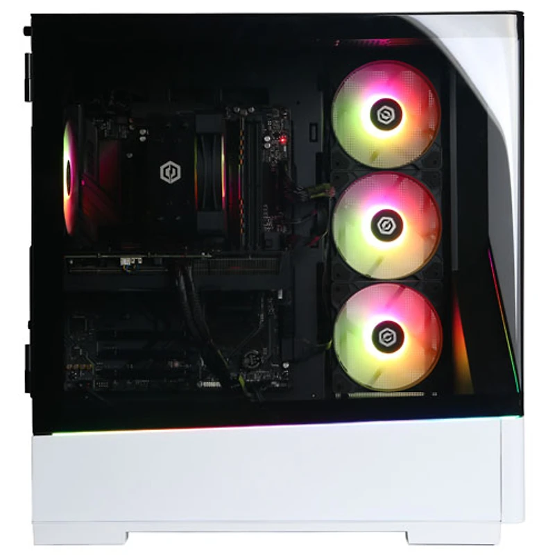 CyberPowerPC Gamer Master Gaming PC - White (AMD Ryzen 7 9700X/16GB RAM/2TB SSD/RTX 5060 Ti) - English