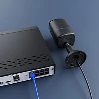 Reolink Wired 8-CH 2TB NVR Security System with 4 4K UHD Bullet Cameras - Black