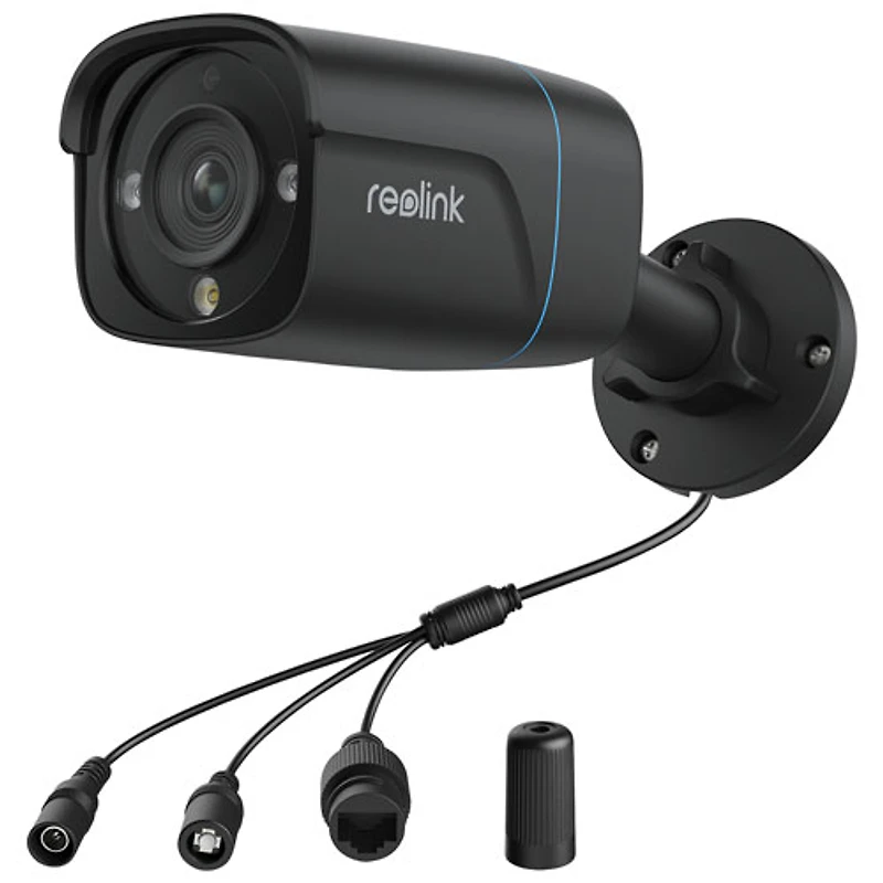 Reolink Wired 8-CH 2TB NVR Security System with 4 4K UHD Bullet Cameras - Black