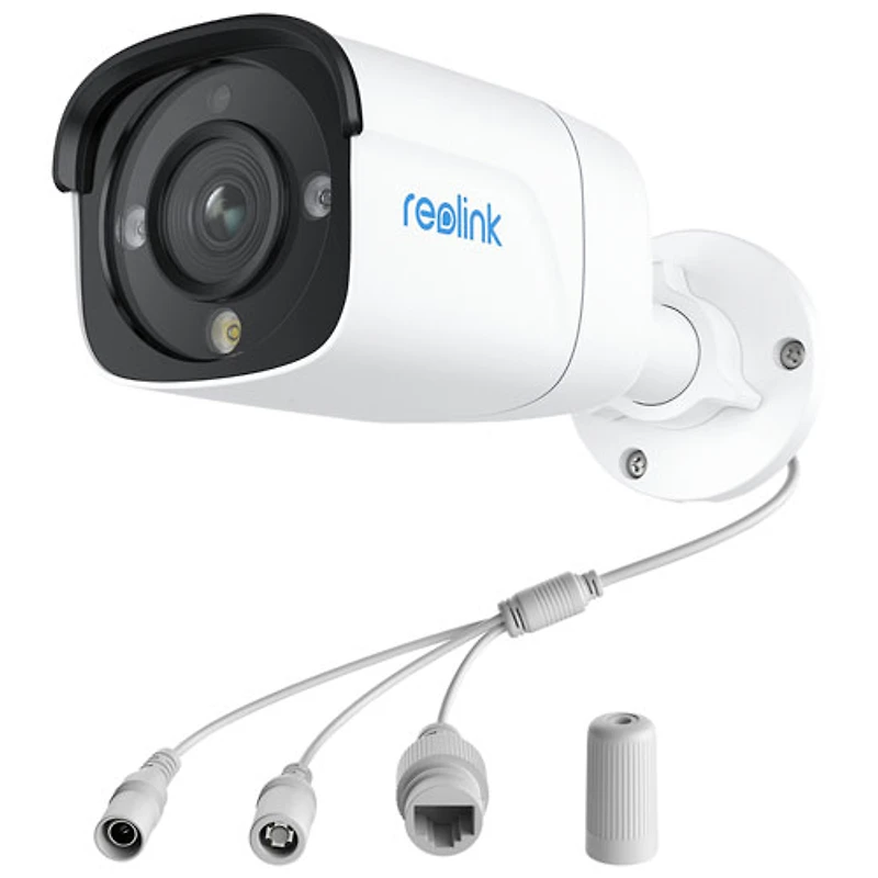 Reolink Wired 8-CH 2TB NVR Security System with 4 4K UHD Bullet Cameras - White