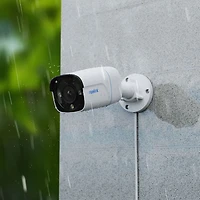 Reolink Wired 8-CH 2TB NVR Security System with 4 4K UHD Bullet Cameras - White