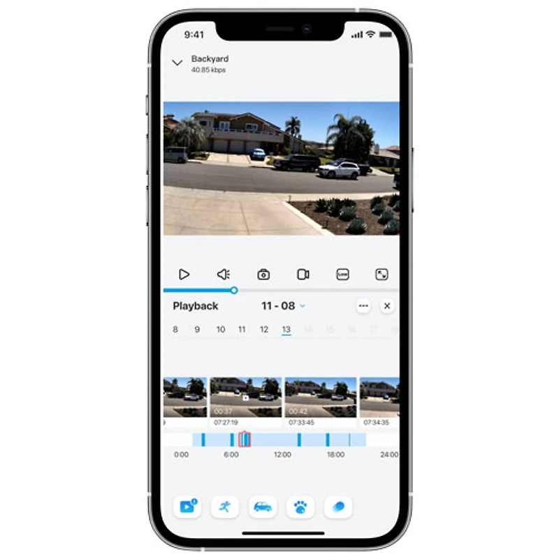 Caméra IP 4K UHD sans fil intérieure/extérieure série Argus B350 avec panneau solaire de Reolink
