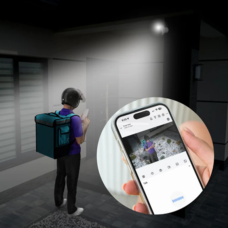 Caméra IP 4K UHD sans fil intérieure/extérieure série Argus B350 avec panneau solaire de Reolink