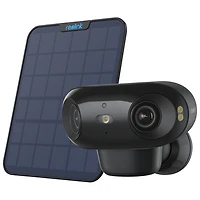 Caméra IP 4K UHD sans fil intérieure/extérieure à double objectif série Argus B740X avec panneau solaire de Reolink