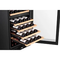 Cellier encastrable à deux zones de température Hisense pour 76 bouteilles (HWD076N3ASD) - Noir