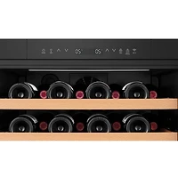 Cellier encastrable à deux zones de température Hisense pour 76 bouteilles (HWD076N3ASD) - Noir