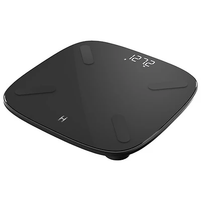 Pèse-personne intelligent Bluetooth avec analyseur corporel Glo de Homedics - Noir