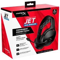 Casque de jeu sans fil double mode Cloud Jet de HyperX - Noir