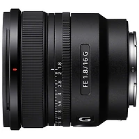 Sony E-Mount Full-Frame FE 16mm f/1.8 Ultra-Wide G Lens - Black