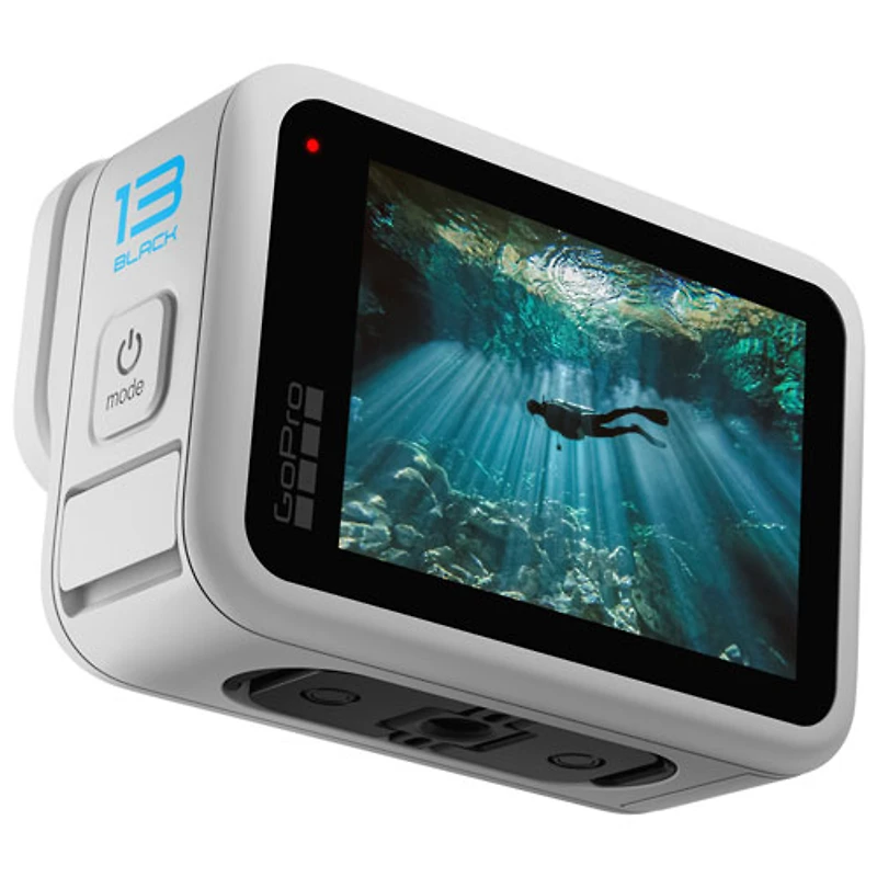 GoPro HERO13 Black Waterproof 5.3K Sports & Helmet Camera - Polar White