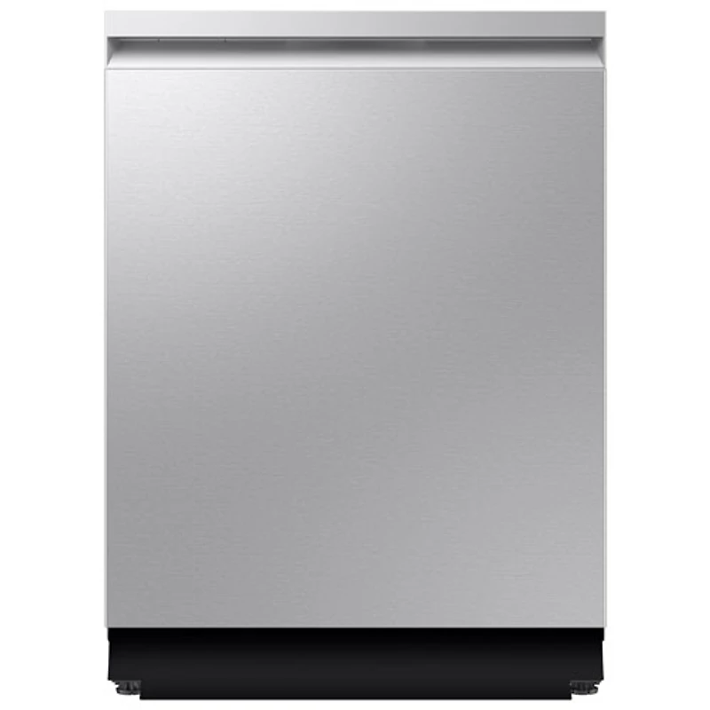 Lave-vaisselle encastrable 24 po 38 dB avec lavage IA et troisième panier de Samsung (DW90F89T0USRAA) - Acier inoxydable