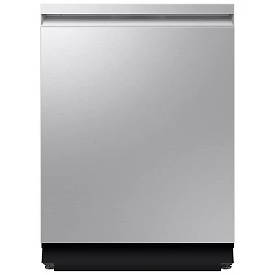 Lave-vaisselle encastrable 24 po 38 dB avec lavage IA et troisième panier de Samsung (DW90F89T0USRAA) - Acier inoxydable