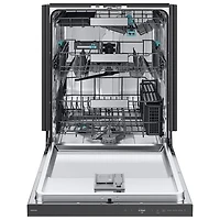 Lave-vaisselle encastrable 24 po 38 dB avec lavage IA et troisième panier de Samsung (DW90F89T0USRAA) - Acier inoxydable
