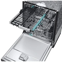 Lave-vaisselle encastrable 24 po 38 dB avec lavage IA et troisième panier de Samsung (DW90F89T0USRAA) - Acier inoxydable