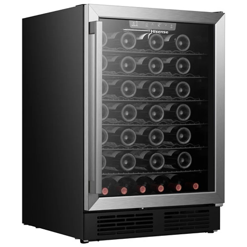 Réfrigérateur à boissons encastrable de 5,4 pi³ pour 164 canettes de Hisense (HWS054B1ASD) - Inox