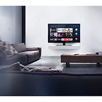 One For All Table Top TV Stand with 32"-55" Swivel TV Mount - Black