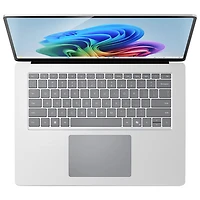 Portable Surface Laptop Copilot+ PC à écran tactile de 15 po de Microsoft (Snapdragon X Elite/mémoire vive de 16 Go/disque SSD de 512 Go) 2025 - Platine - Ang
