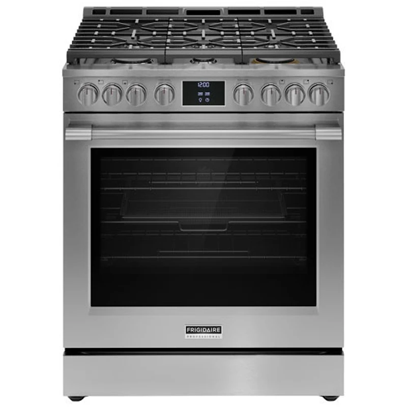 Open Box - Frigidaire Pro 30" 6.0 Cu. Ft. Gas Air Fry Range (PCFG3080AF) - Stainless