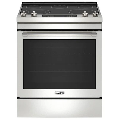 Open Box - Maytag 30" 6.4 Cu. Ft. Slide-In Electric Air Fry Range (YMES8800PZ) - Stainless - Scratch & Dent
